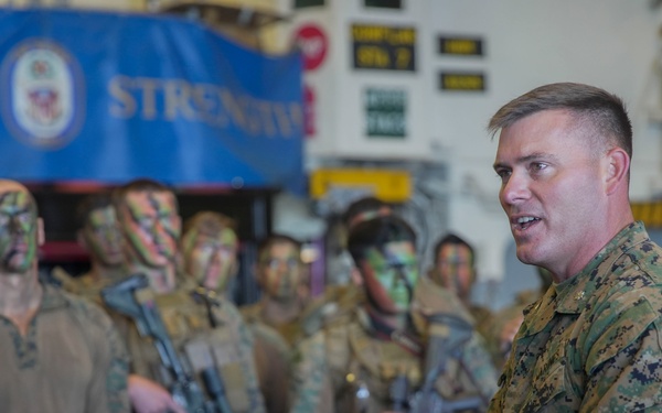 Marines and Sailors prepare to execute the Marine Corps 250th Birthday Amphibious Capabilities Demonstration