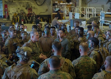 Marines and Sailors prepare to execute the Marine Corps 250th Birthday Amphibious Capabilities Demonstration
