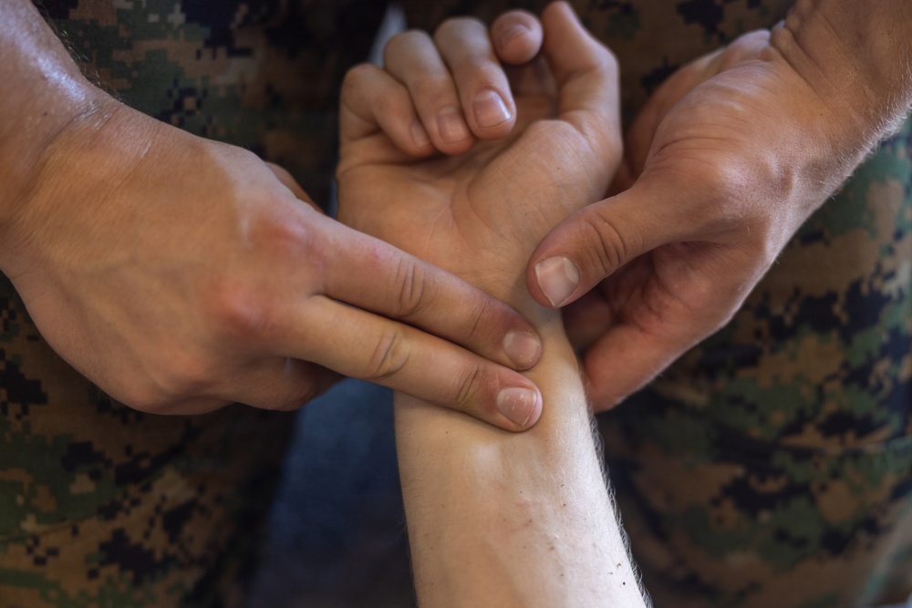 22nd MEU(SOC) | Marines Conduct Combat Life Saver Training Aboard San Antonio