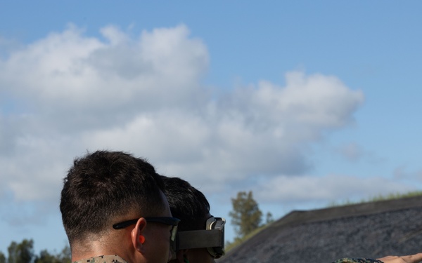 Okinawa Marines Participate in a Combat Marksmanship Coach Course Pistol Range