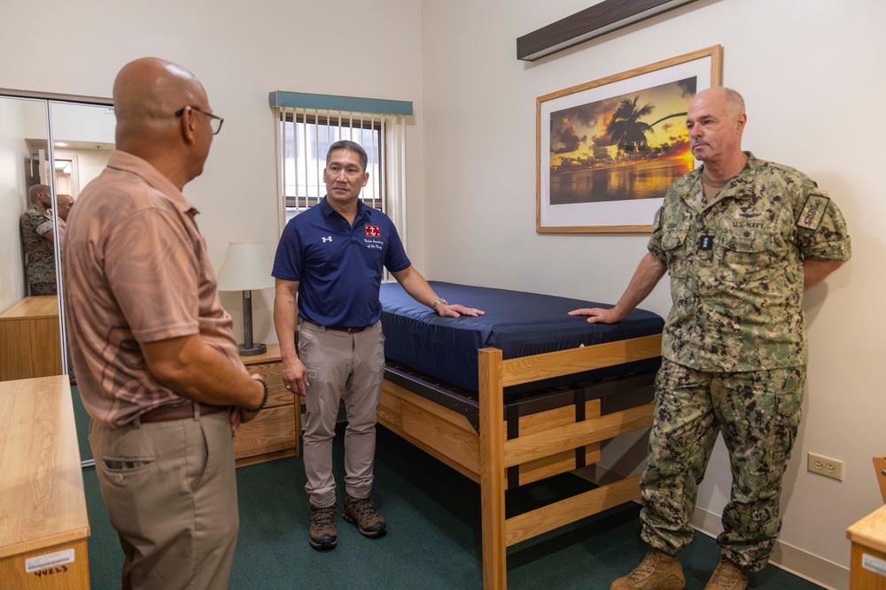 UNSECNAV visits military installations and troops across Guam