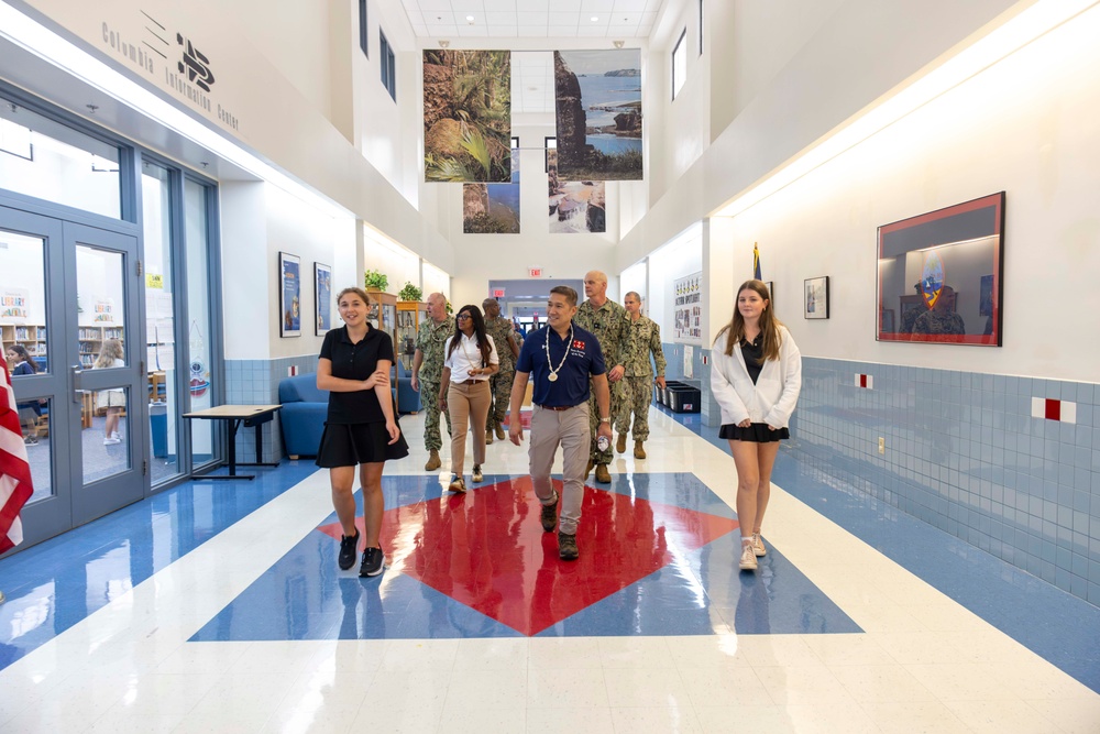 UNSECNAV visits military installations and troops across Guam