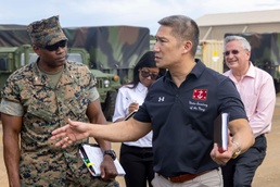 UNSECNAV visits military installations and troops across Guam