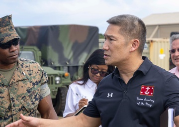 UNSECNAV visits military installations and troops across Guam