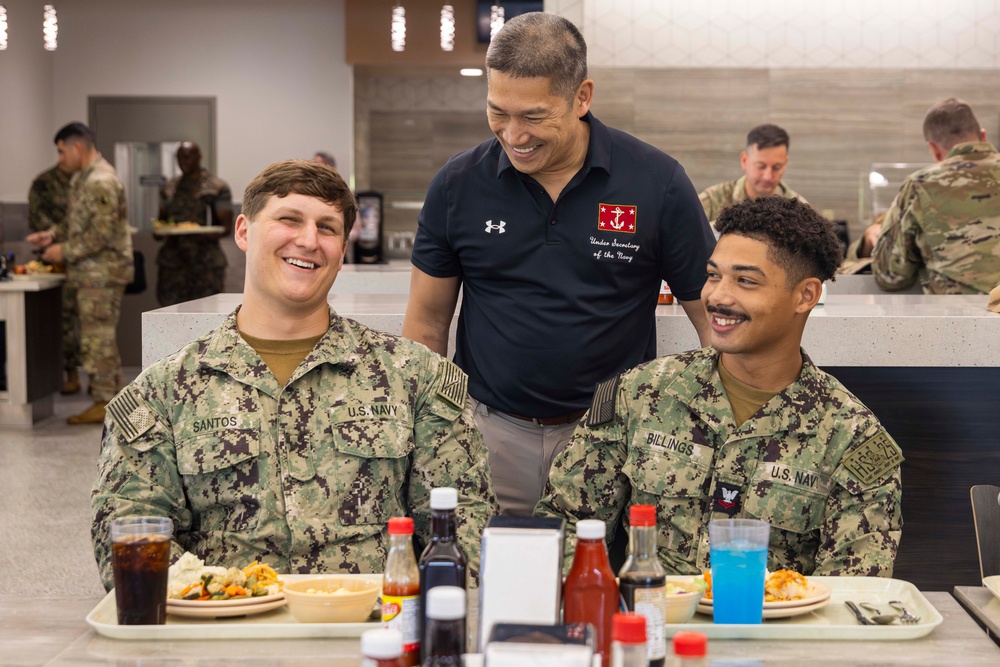 UNSECNAV visits military installations and troops across Guam