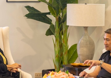 UNSECNAV visits military installations and troops across Guam