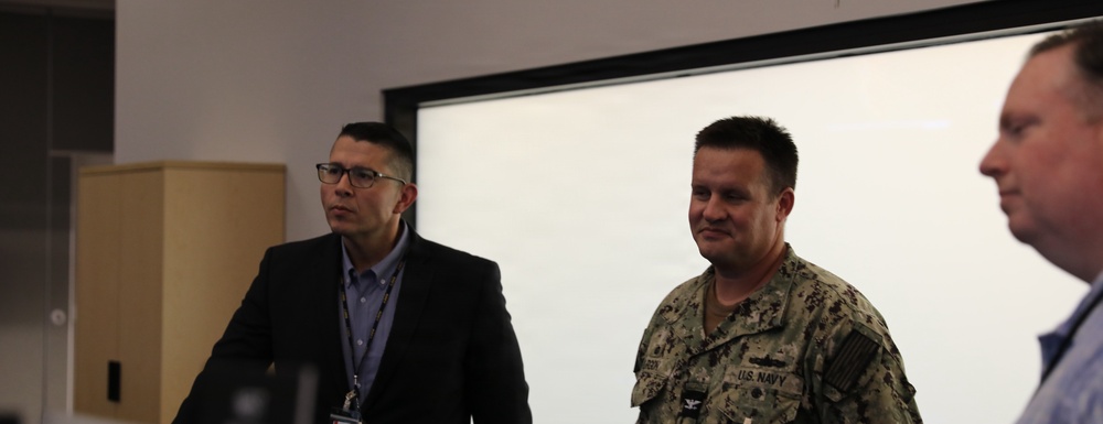 NSWC Corona CO and TD Tour NSWC Corona Chamberlain Hall/Hefti GLOC