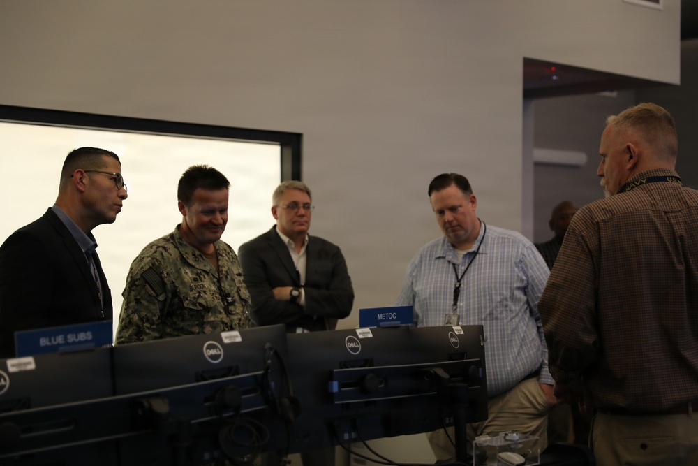 NSWC Corona CO and TD tour NSWC Corona Chamberlain Hall/Hefti GLOC