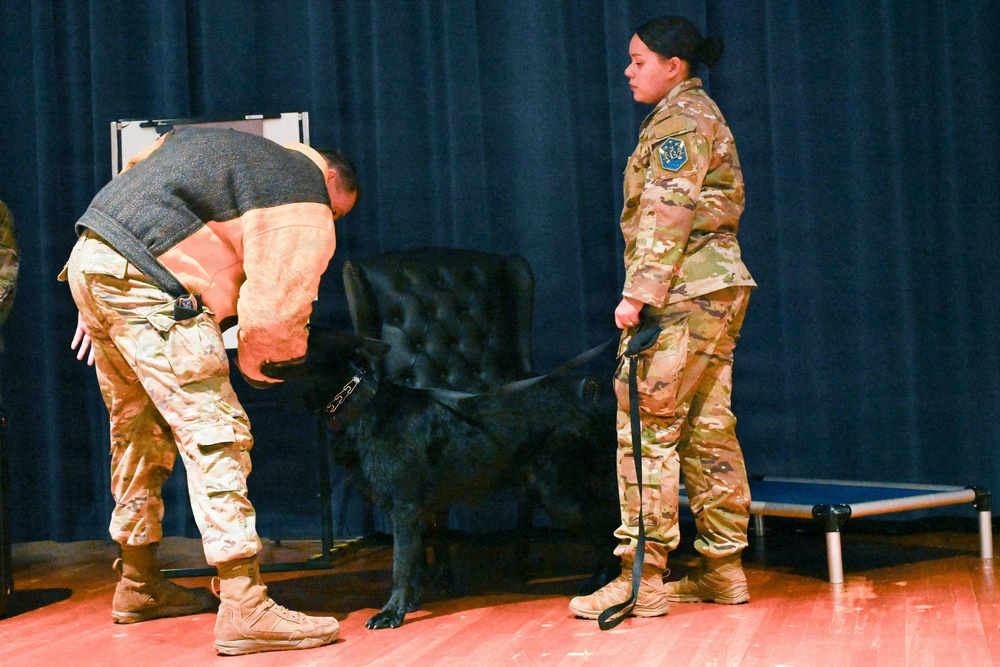 MWD Rudy and Torro retirement ceremony at Peterson SFB MWD Rudy and Torro retirement ceremony at Peterson SFB