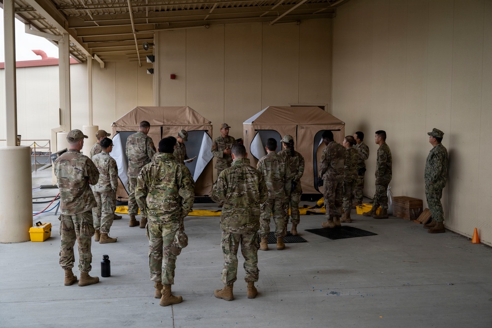 921st CRS teams up with 60th CES for hygiene pallet training 921st CRS teams up with 60th CES for hygiene pallet training