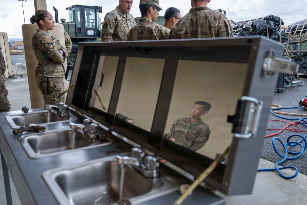 921st CRS teams up with 60th CES for hygiene pallet training 921st CRS teams up with 60th CES for hygiene pallet training