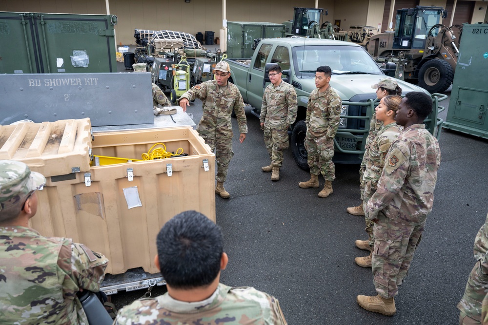 921st CRS teams up with 60th CES for hygiene pallet training 921st CRS teams up with 60th CES for hygiene pallet training