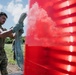 346th AEW lay concertina wire