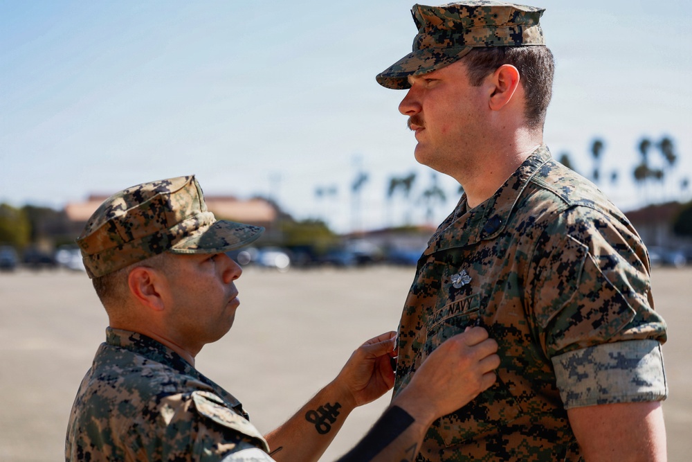13th MEU Corpsman Fleet Marine Force Pinning Ceremony