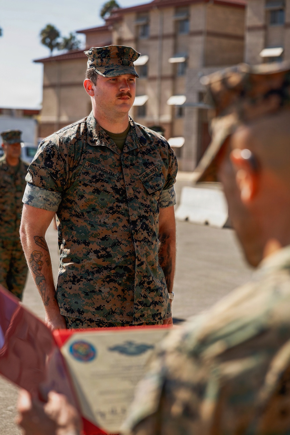 13th MEU Corpsman Fleet Marine Force Pinning Ceremony