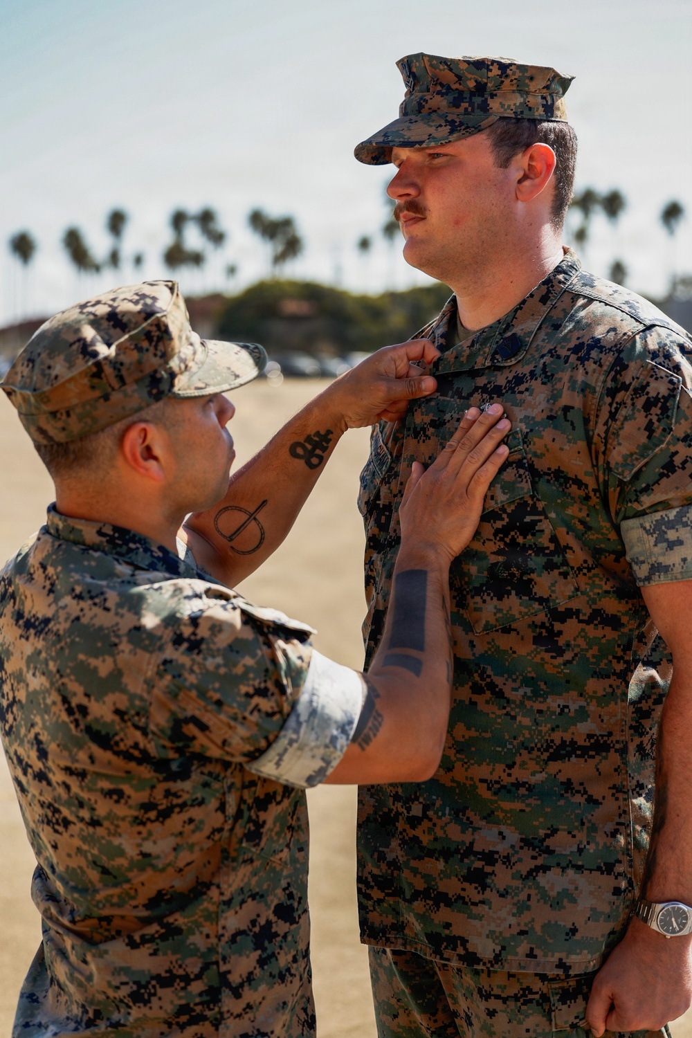 13th MEU Corpsman Fleet Marine Force Pinning Ceremony