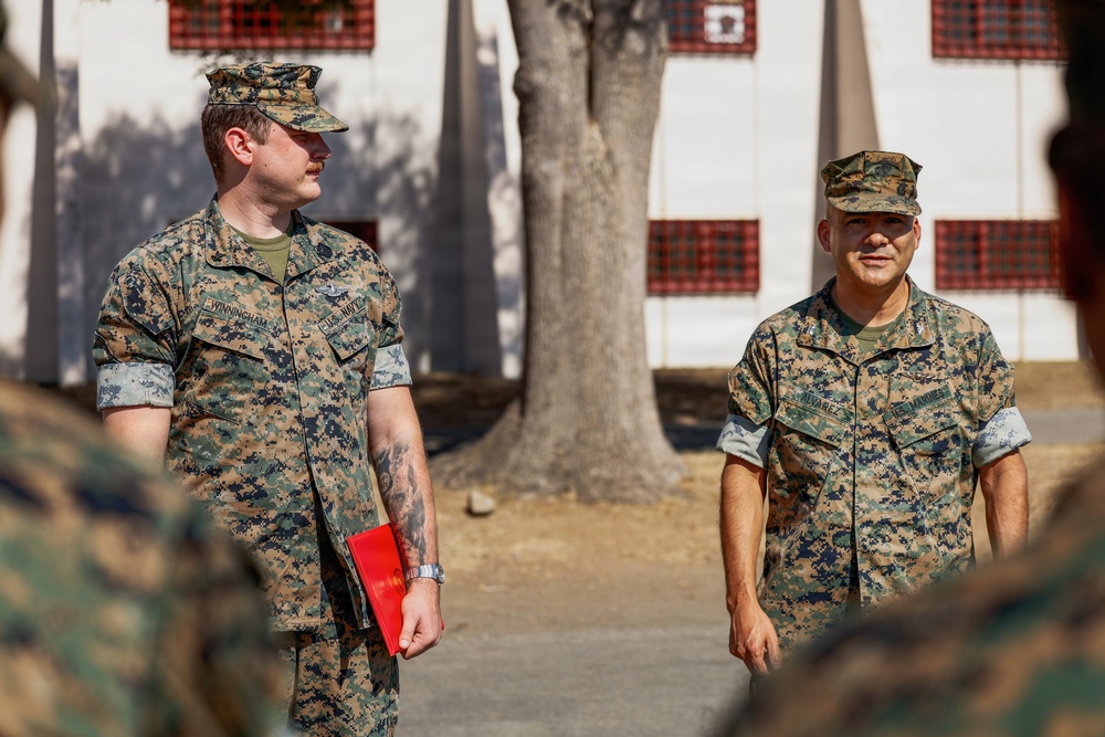 13th MEU Corpsman Fleet Marine Force Pinning Ceremony