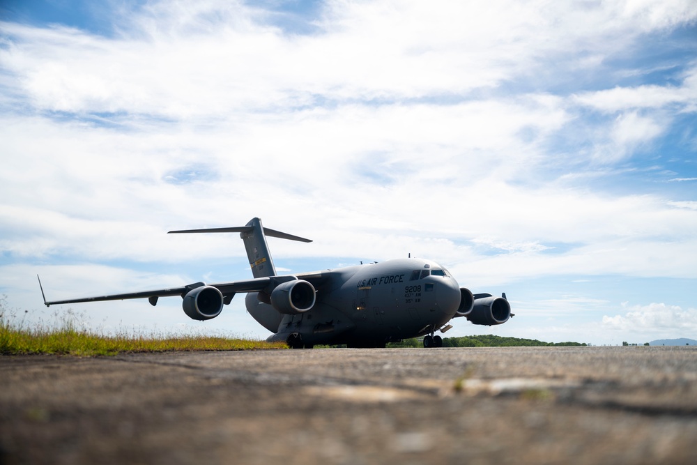 C-17 arrival in Puerto Rico