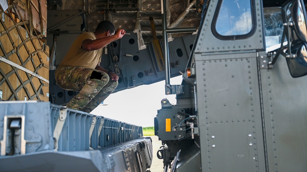 C-17 arrival in Puerto Rico