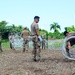 346th AEW lay concertina wire
