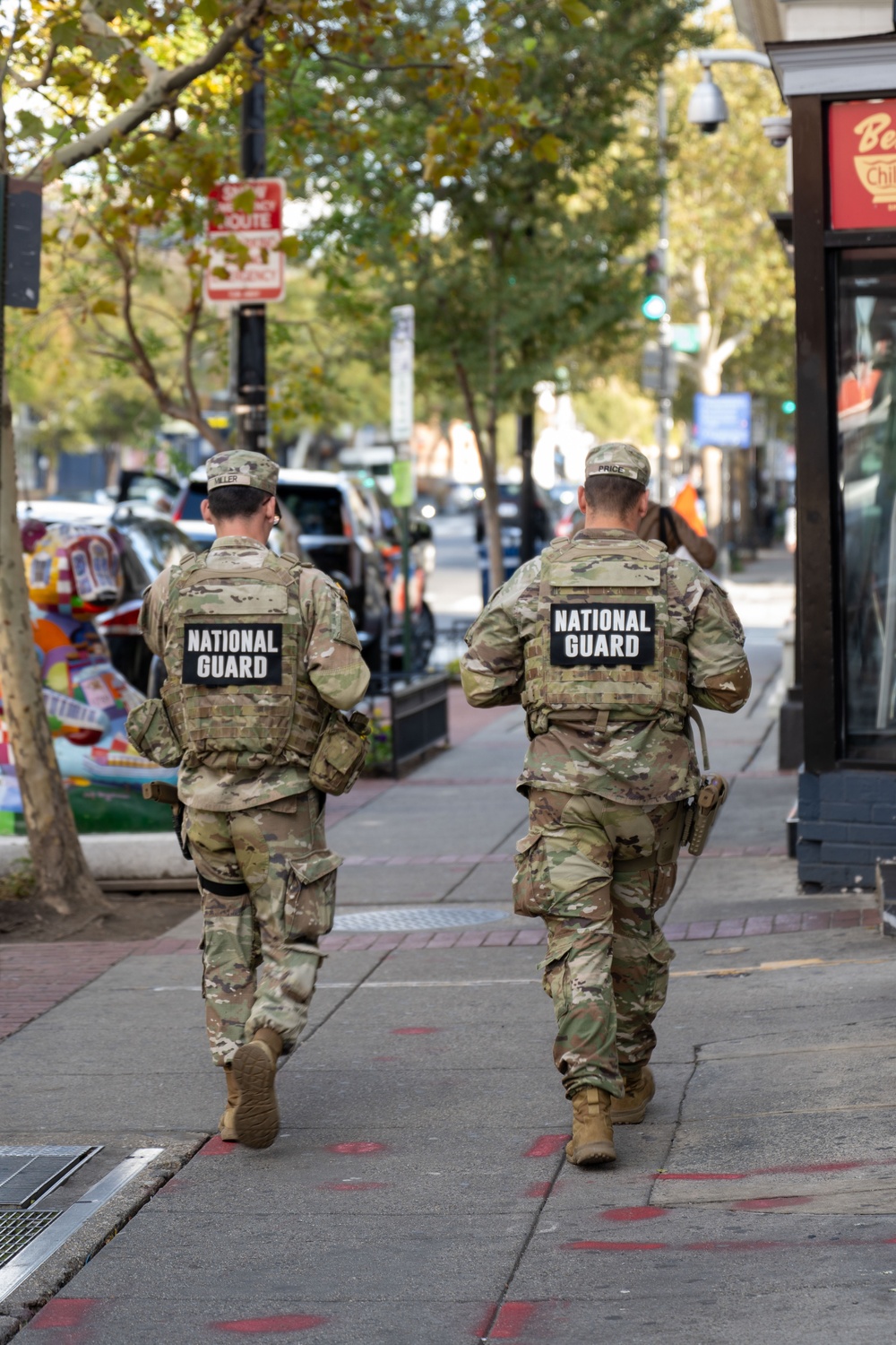 W.Va. National Guardsmen Patrol U Street Metro Station in Washington D.C.