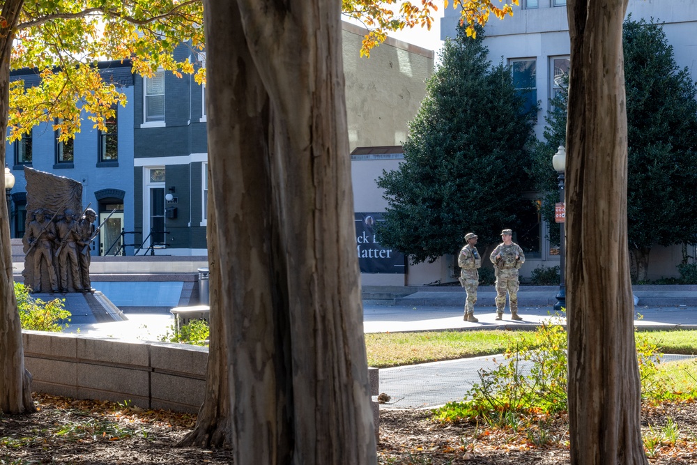 W.Va. National Guardsmen Patrol U Street Metro Station in Washington D.C.