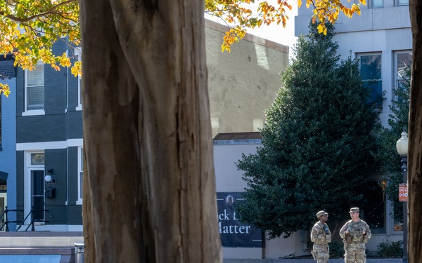 W.Va. National Guardsmen Patrol U Street Metro Station in Washington D.C.