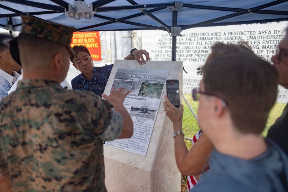 U.S. Marines join family of Private Dale Hansen to dedicate monument in his honor