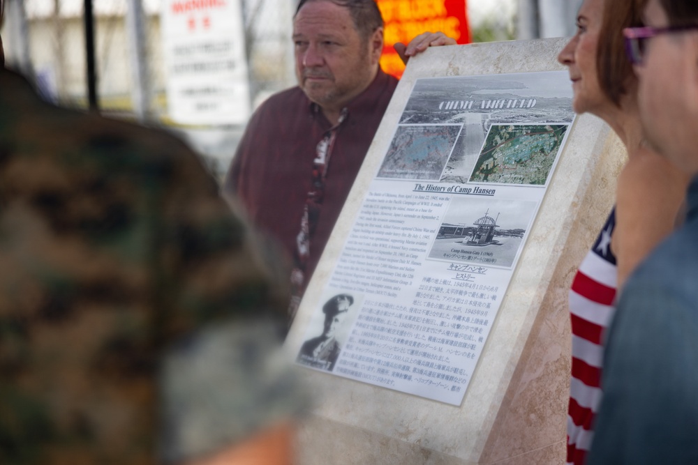 U.S. Marines join family of Private Dale Hansen to dedicate monument in his honor