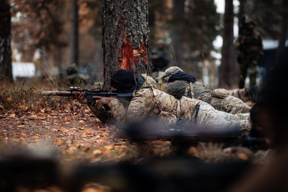 10th SFG conducts squad tactics with Swedish Rangers during ASP 26