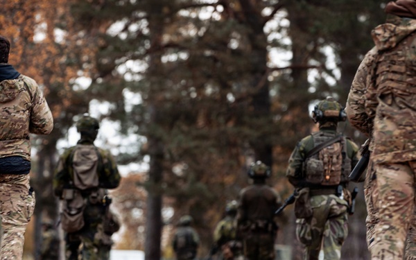 10th SFG conducts squad tactics with Swedish Rangers during ASP 26