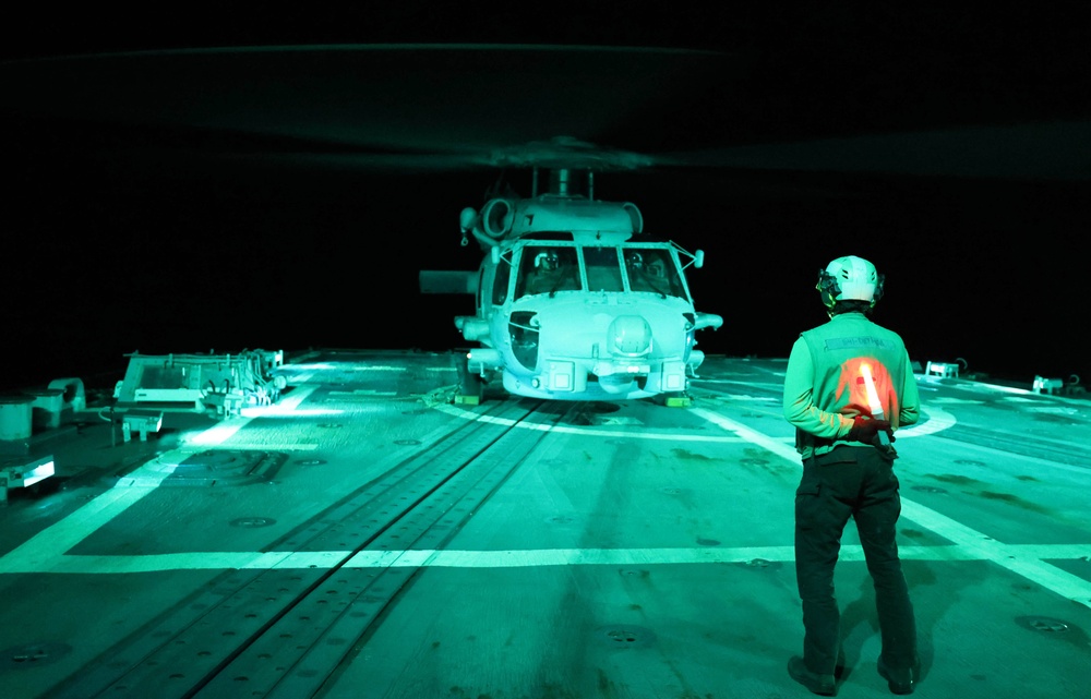 Helicopter Maritime Strike Squadron (HSM) 79 Conducts Midnight Flight Operations