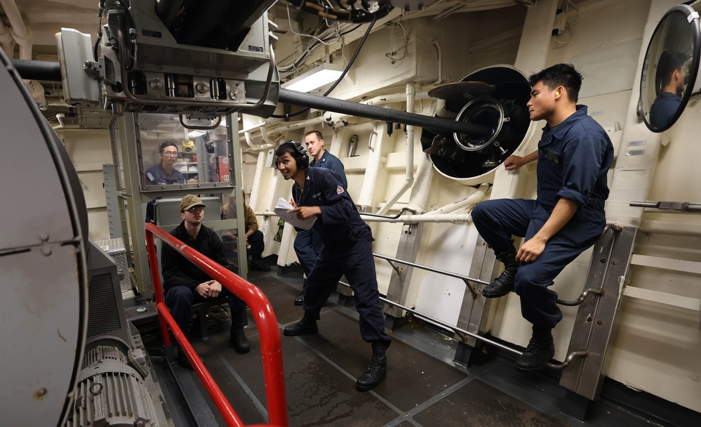 USS Roosevelt (DDG 80) Conducts Sonar Tow Cable Evolution and Training