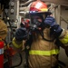 Initial attack team in a Damage Control Drill aboard the USS Paul Ignatius (DDG 117)