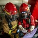 Initial attack team in a Damage Control Drill aboard the USS Paul Ignatius (DDG 117)
