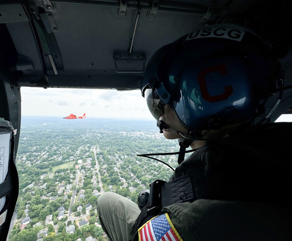 Coast Guard Air Station Atlantic City conducts operations over southern New Jersey