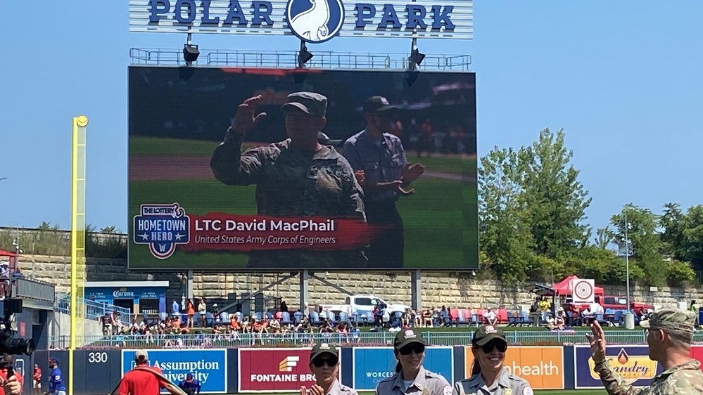 Deputy Commander Honored as Hometown Hero by WooSox
