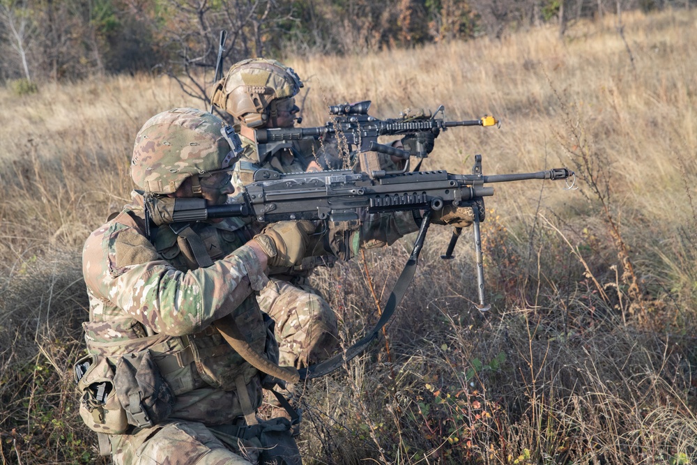1st Infantry Division Conducts Live Fire Exercises at Novo Selo Training Area, Bulgaria