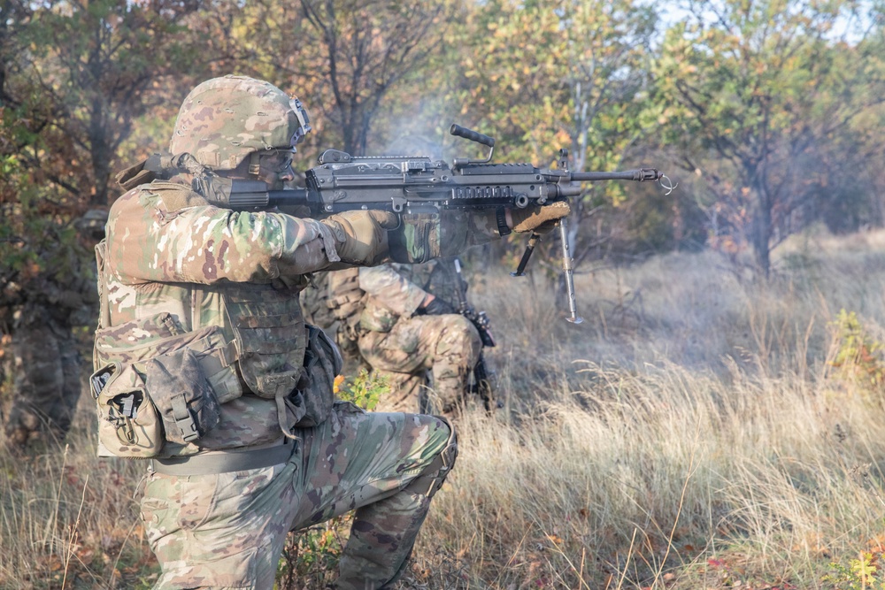 1st Infantry Division Conducts Live Fire Exercises at Novo Selo Training Area, Bulgaria