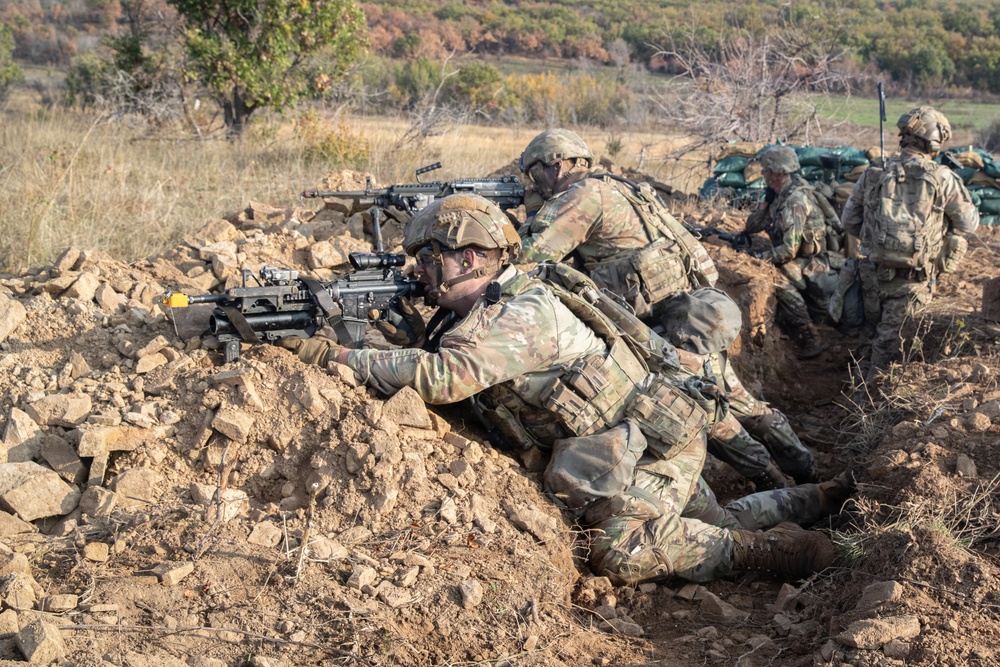 1st Infantry Division Conducts Live Fire Exercises at Novo Selo Training Area, Bulgaria