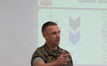 MCSB senior enlisted leader shares leadership insight with Corporals Course