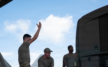 C-17 arrival in Puerto Rico