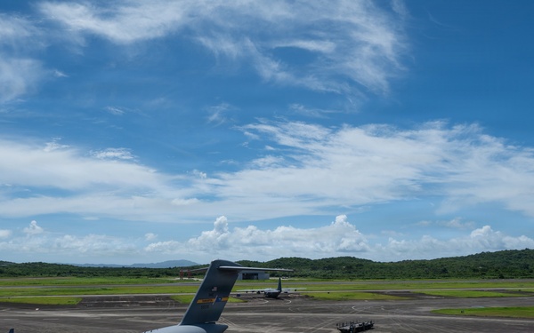 C-17 arrival in Puerto Rico