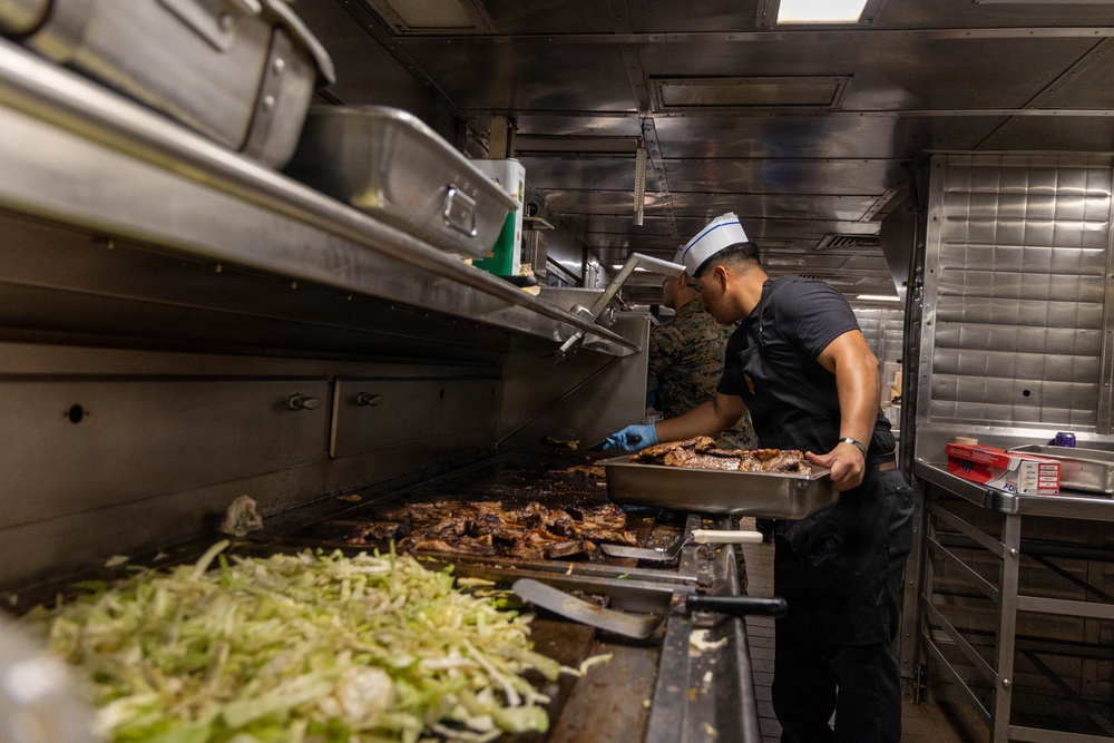 22nd MEU(SOC) | U.S. Navy 250 Birthday Celebration aboard USS Iwo Jima