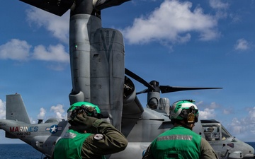 22nd MEU(SOC) | MV22 Osprey Maintenance during Deployment