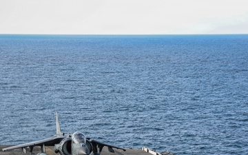 22nd MEU(SOC) | AV-8B II Harrier Flight Operations on USS Iwo Jima