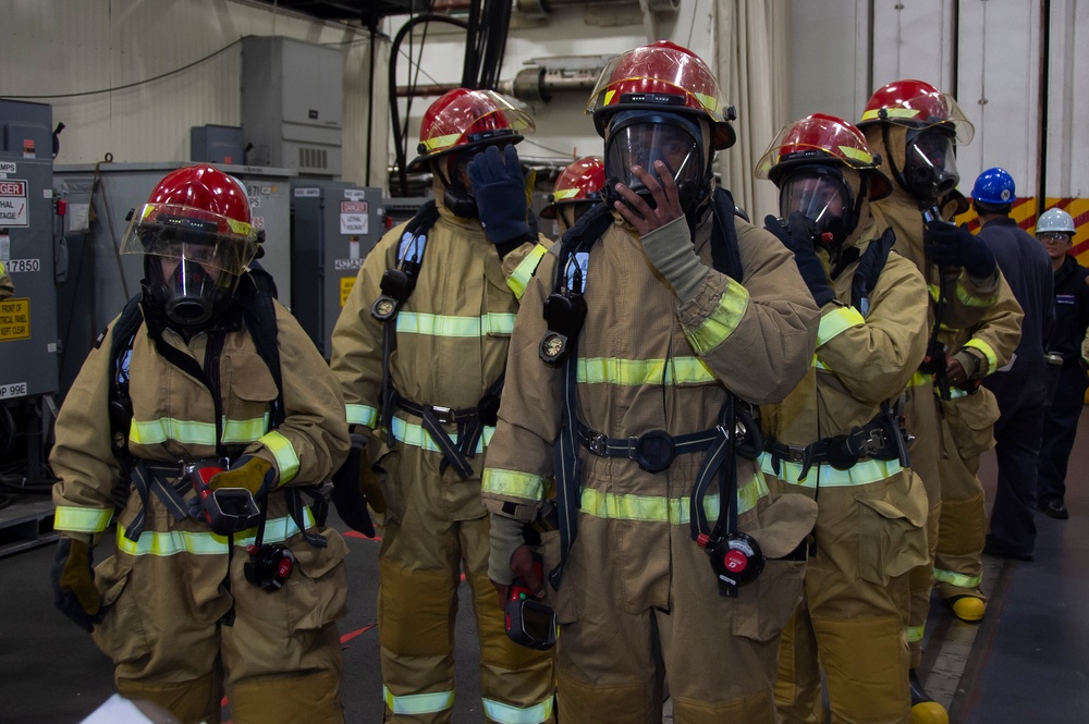 Ronald Reagan Sailors Participate In 8010 Drill