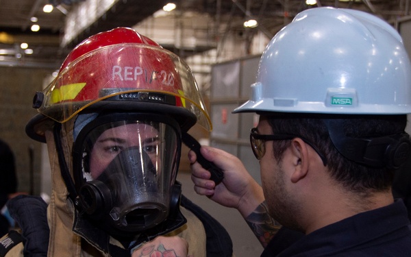 Ronald Reagan Sailors Participate In 8010 Drill