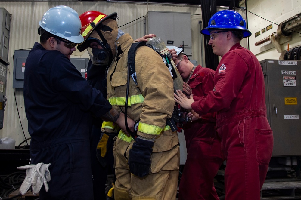 Ronald Reagan Sailors Participate In 8010 Drill