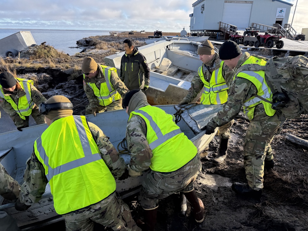 Alaska Organized Militia works to recover essential vessels displaced by storm